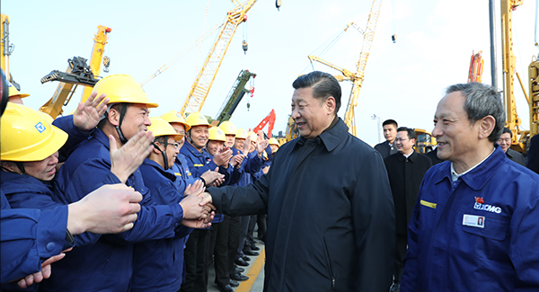 中共中央總書記、國家主席、中央軍委主席習(xí)近平親臨徐工集團(tuán)考察調(diào)研
